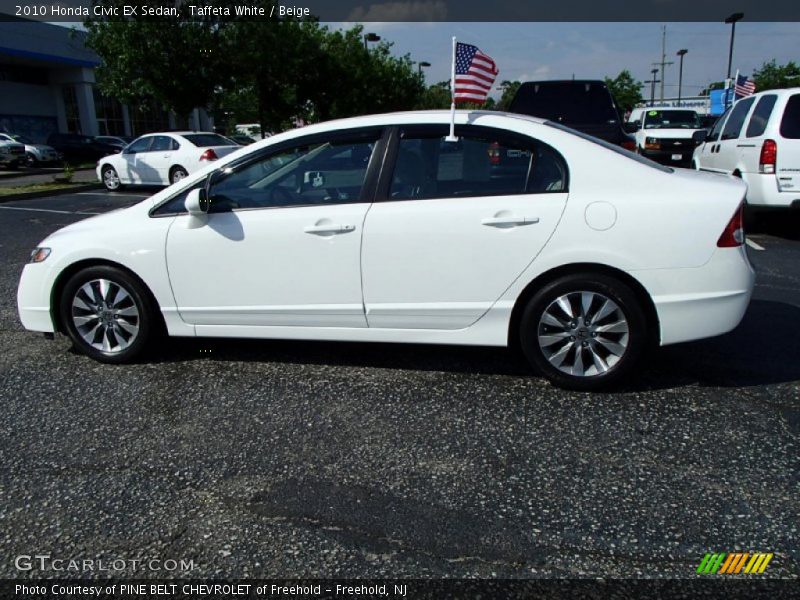 Taffeta White / Beige 2010 Honda Civic EX Sedan