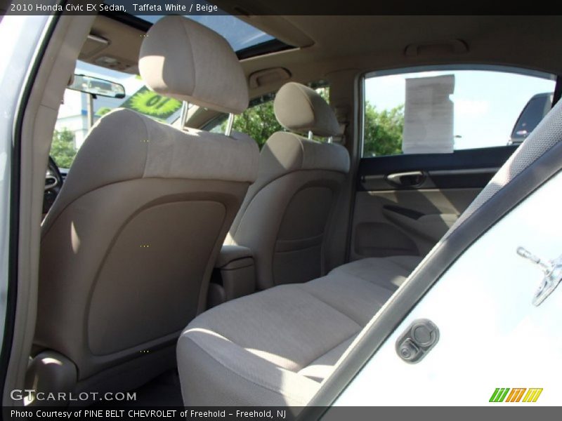 Taffeta White / Beige 2010 Honda Civic EX Sedan