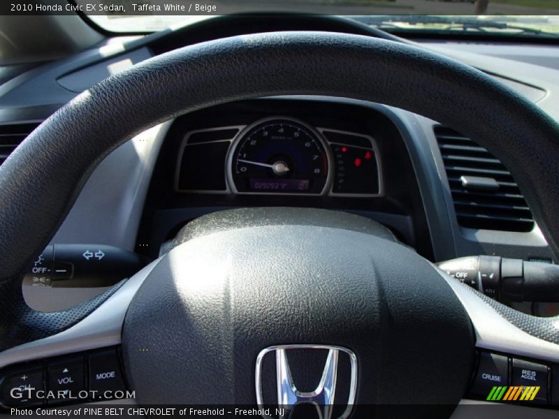 Taffeta White / Beige 2010 Honda Civic EX Sedan
