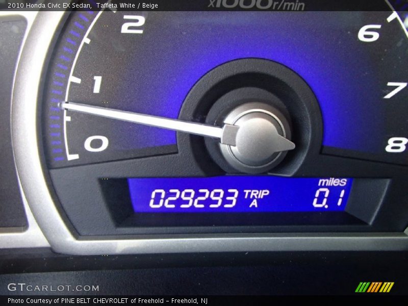 Taffeta White / Beige 2010 Honda Civic EX Sedan