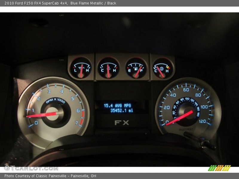 Blue Flame Metallic / Black 2010 Ford F150 FX4 SuperCab 4x4