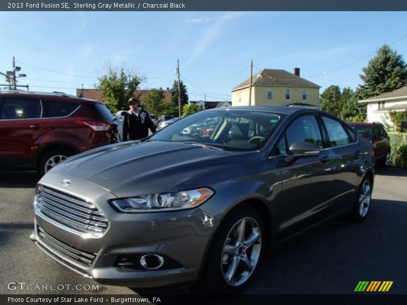 Sterling Gray Metallic / Charcoal Black 2013 Ford Fusion SE
