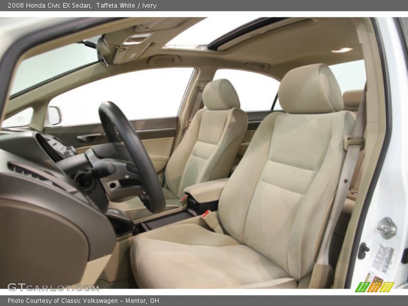 Taffeta White / Ivory 2008 Honda Civic EX Sedan