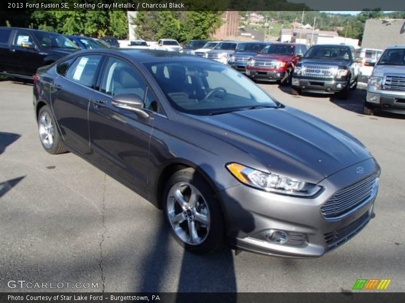 Sterling Gray Metallic / Charcoal Black 2013 Ford Fusion SE