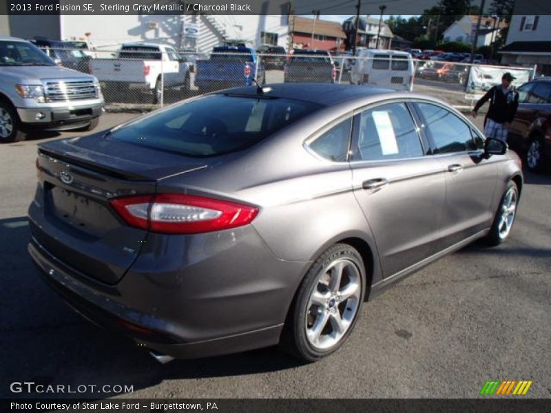 Sterling Gray Metallic / Charcoal Black 2013 Ford Fusion SE