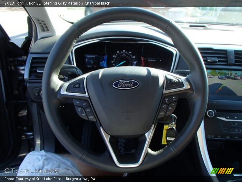 Sterling Gray Metallic / Charcoal Black 2013 Ford Fusion SE