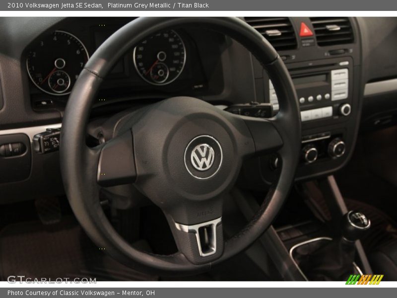Platinum Grey Metallic / Titan Black 2010 Volkswagen Jetta SE Sedan
