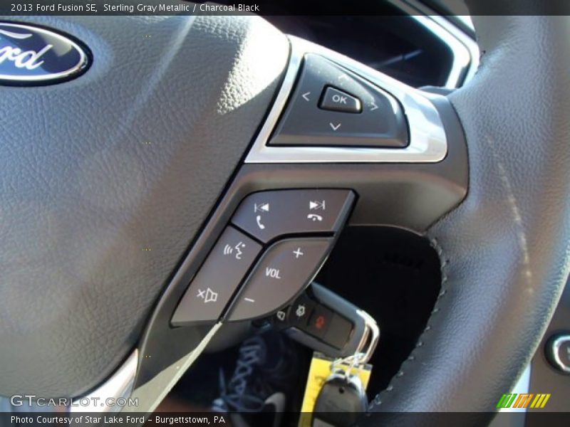 Sterling Gray Metallic / Charcoal Black 2013 Ford Fusion SE