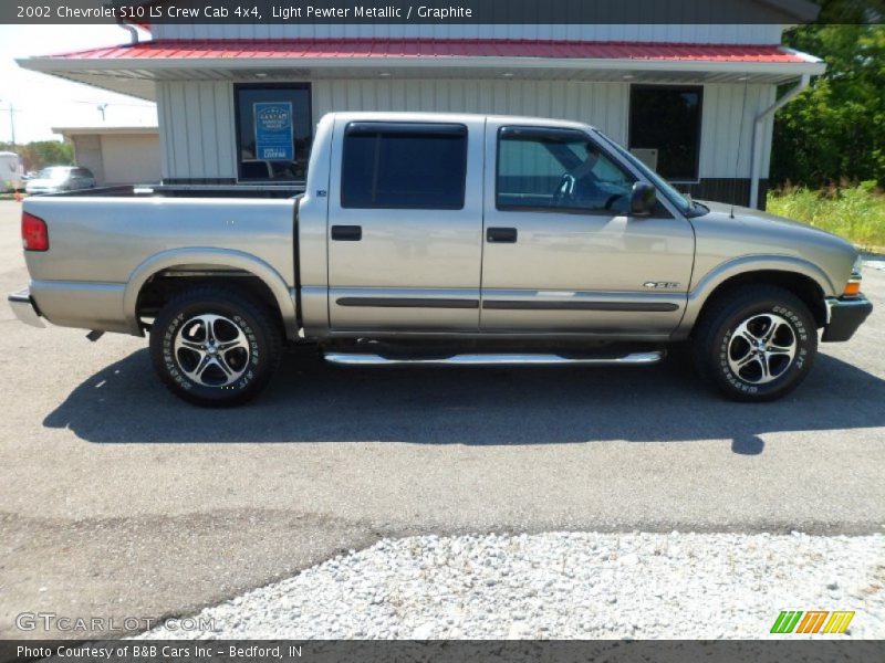 Light Pewter Metallic / Graphite 2002 Chevrolet S10 LS Crew Cab 4x4