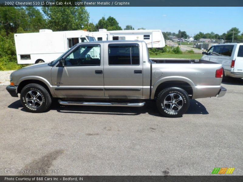 Light Pewter Metallic / Graphite 2002 Chevrolet S10 LS Crew Cab 4x4