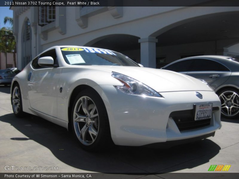 Pearl White / Black 2011 Nissan 370Z Touring Coupe