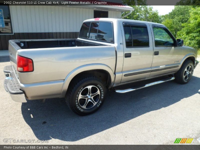 Light Pewter Metallic / Graphite 2002 Chevrolet S10 LS Crew Cab 4x4