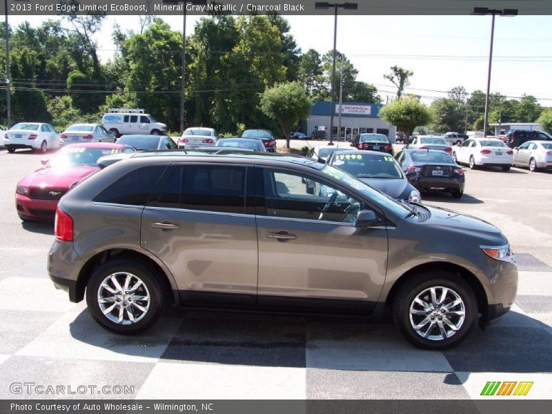Mineral Gray Metallic / Charcoal Black 2013 Ford Edge Limited EcoBoost