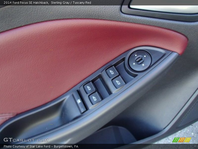 Sterling Gray / Tuscany Red 2014 Ford Focus SE Hatchback