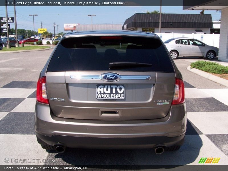 Mineral Gray Metallic / Charcoal Black 2013 Ford Edge Limited EcoBoost