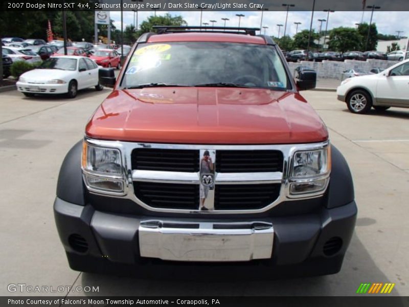 Sunburst Orange Pearl / Dark Slate Gray/Light Slate Gray 2007 Dodge Nitro SXT 4x4