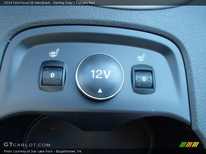Sterling Gray / Tuscany Red 2014 Ford Focus SE Hatchback