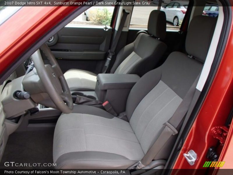 Sunburst Orange Pearl / Dark Slate Gray/Light Slate Gray 2007 Dodge Nitro SXT 4x4