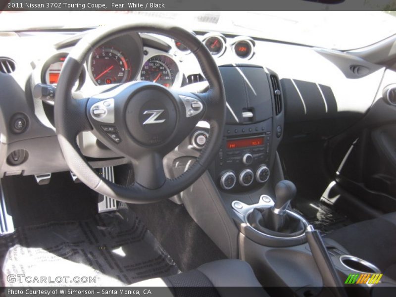 Pearl White / Black 2011 Nissan 370Z Touring Coupe