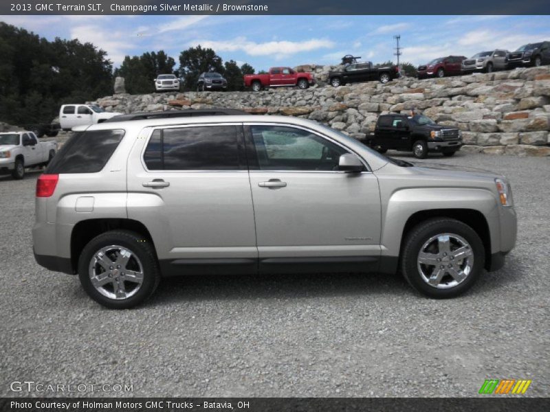 Champagne Silver Metallic / Brownstone 2013 GMC Terrain SLT