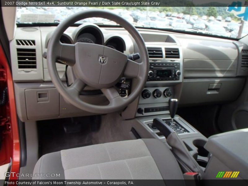 Sunburst Orange Pearl / Dark Slate Gray/Light Slate Gray 2007 Dodge Nitro SXT 4x4
