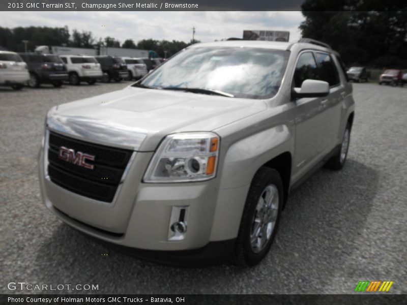 Champagne Silver Metallic / Brownstone 2013 GMC Terrain SLT
