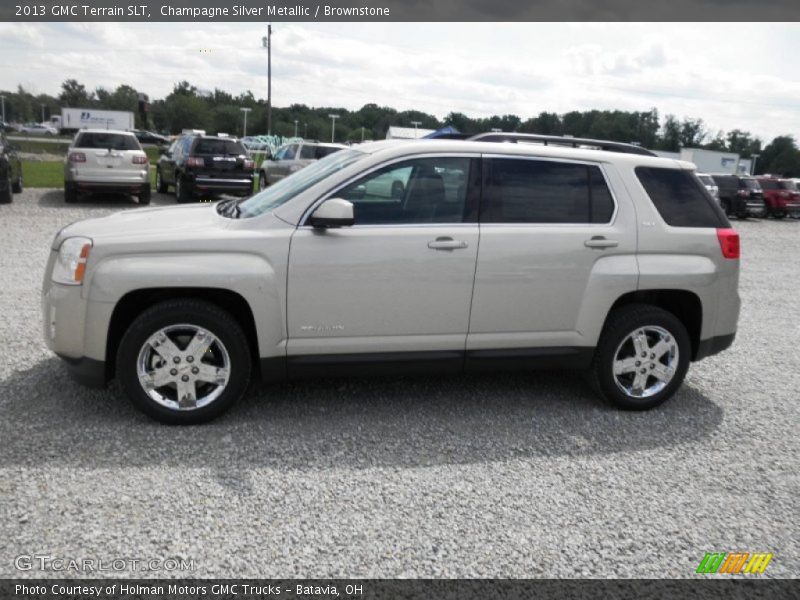 Champagne Silver Metallic / Brownstone 2013 GMC Terrain SLT