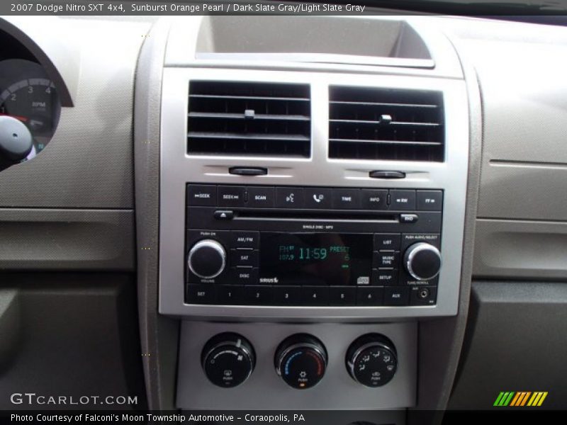 Sunburst Orange Pearl / Dark Slate Gray/Light Slate Gray 2007 Dodge Nitro SXT 4x4