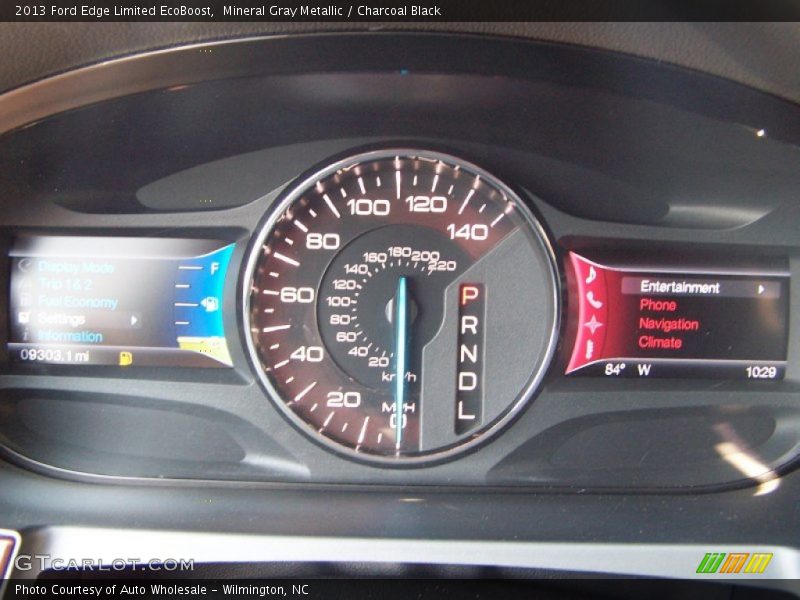 Mineral Gray Metallic / Charcoal Black 2013 Ford Edge Limited EcoBoost