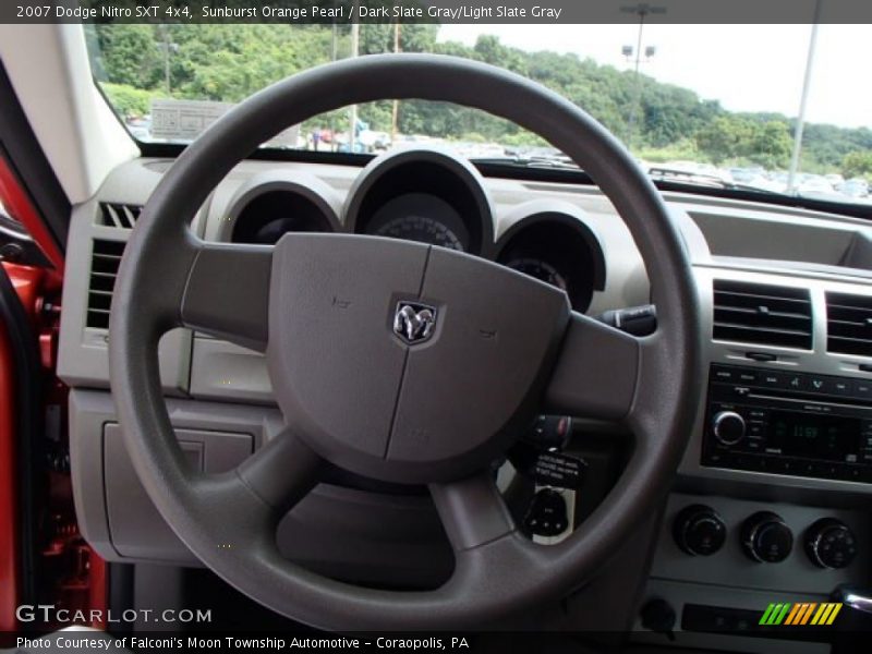 Sunburst Orange Pearl / Dark Slate Gray/Light Slate Gray 2007 Dodge Nitro SXT 4x4