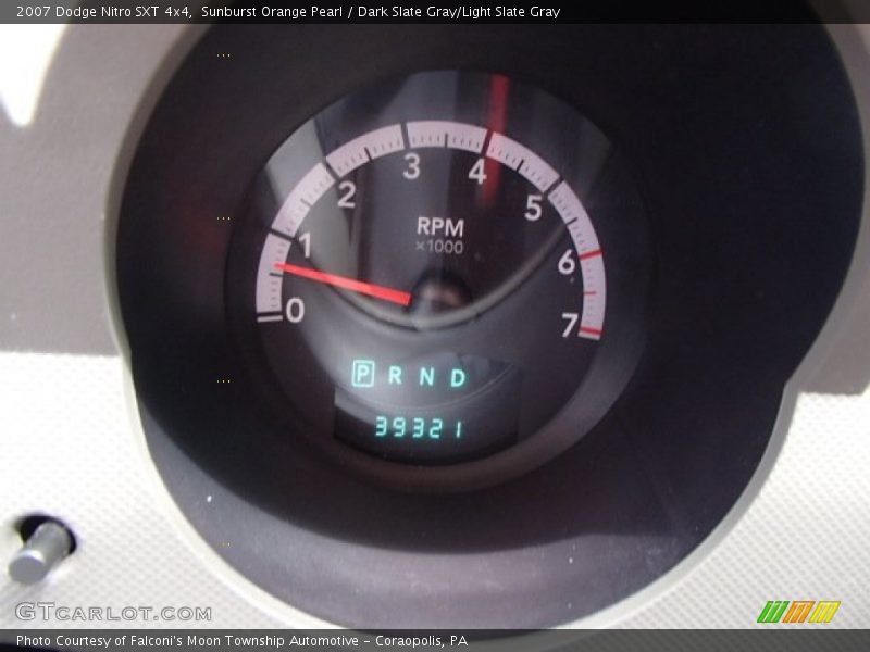 Sunburst Orange Pearl / Dark Slate Gray/Light Slate Gray 2007 Dodge Nitro SXT 4x4