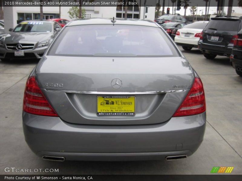 Palladium Silver Metallic / Black 2010 Mercedes-Benz S 400 Hybrid Sedan