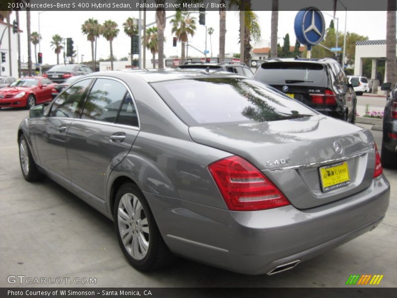 Palladium Silver Metallic / Black 2010 Mercedes-Benz S 400 Hybrid Sedan