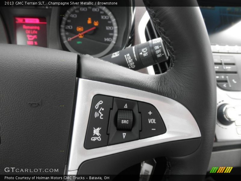 Champagne Silver Metallic / Brownstone 2013 GMC Terrain SLT
