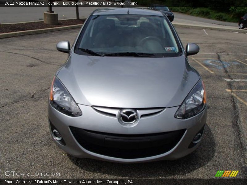 Liquid Silver Metallic / Black w/Red Piping 2012 Mazda MAZDA2 Touring