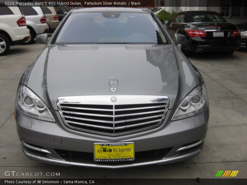Palladium Silver Metallic / Black 2010 Mercedes-Benz S 400 Hybrid Sedan