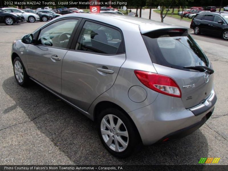Liquid Silver Metallic / Black w/Red Piping 2012 Mazda MAZDA2 Touring