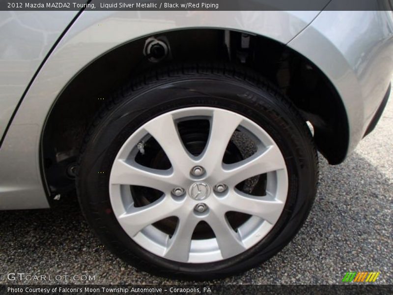 Liquid Silver Metallic / Black w/Red Piping 2012 Mazda MAZDA2 Touring