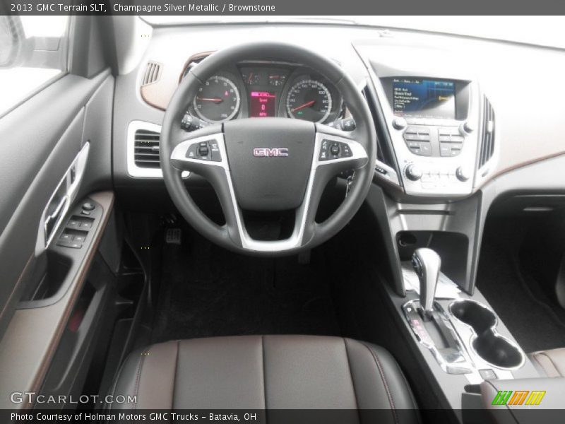 Champagne Silver Metallic / Brownstone 2013 GMC Terrain SLT