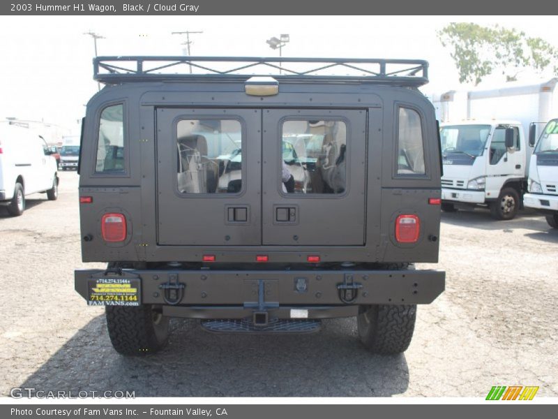 Black / Cloud Gray 2003 Hummer H1 Wagon