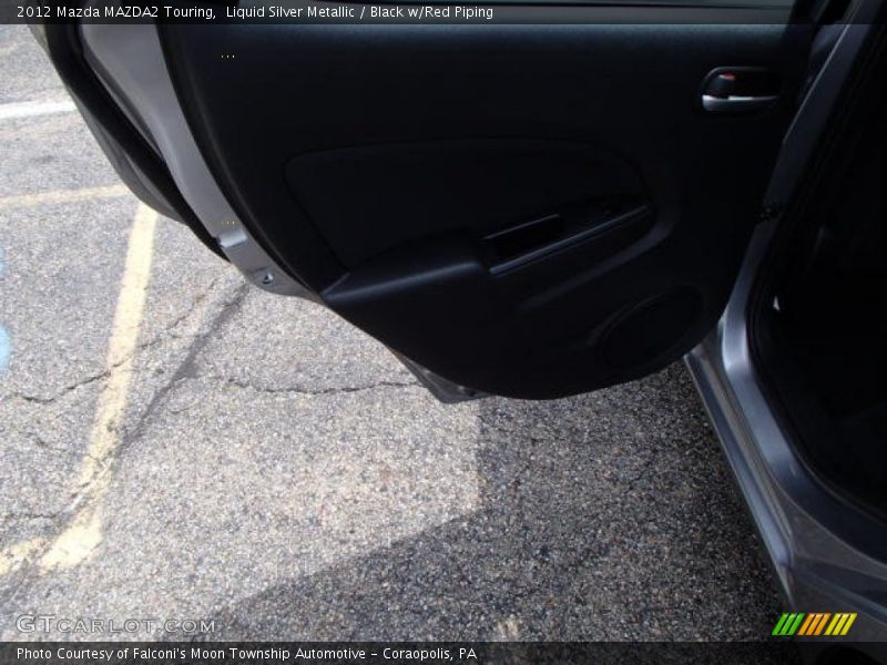 Liquid Silver Metallic / Black w/Red Piping 2012 Mazda MAZDA2 Touring