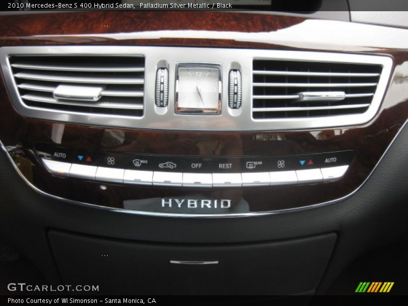 Palladium Silver Metallic / Black 2010 Mercedes-Benz S 400 Hybrid Sedan