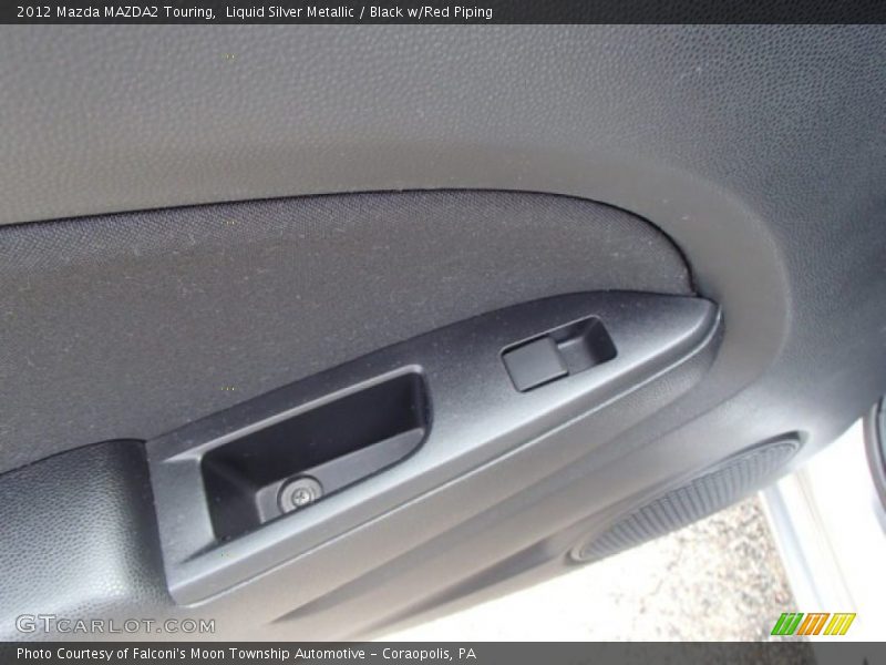 Liquid Silver Metallic / Black w/Red Piping 2012 Mazda MAZDA2 Touring
