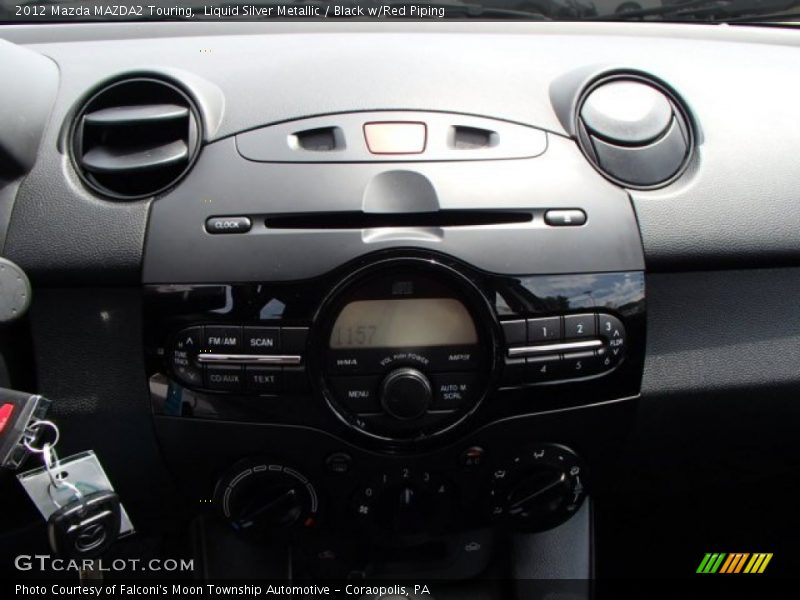 Liquid Silver Metallic / Black w/Red Piping 2012 Mazda MAZDA2 Touring