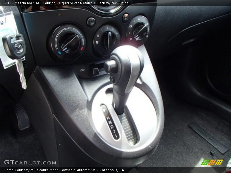 Liquid Silver Metallic / Black w/Red Piping 2012 Mazda MAZDA2 Touring