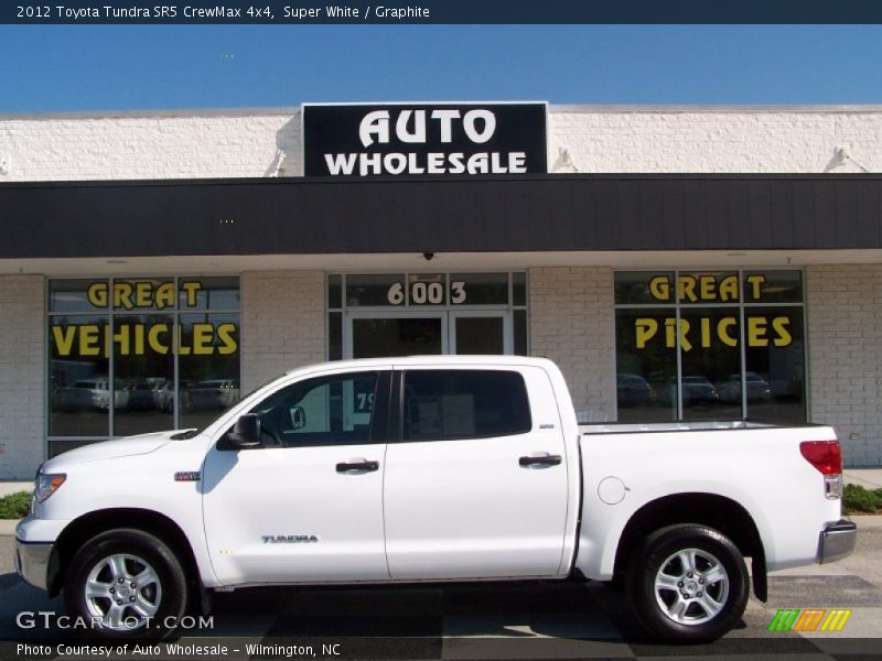 Super White / Graphite 2012 Toyota Tundra SR5 CrewMax 4x4