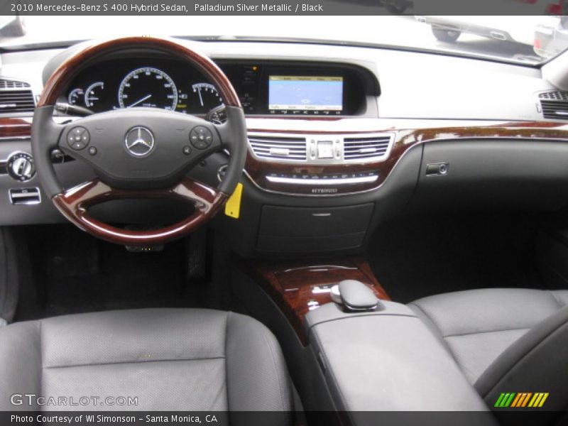 Palladium Silver Metallic / Black 2010 Mercedes-Benz S 400 Hybrid Sedan
