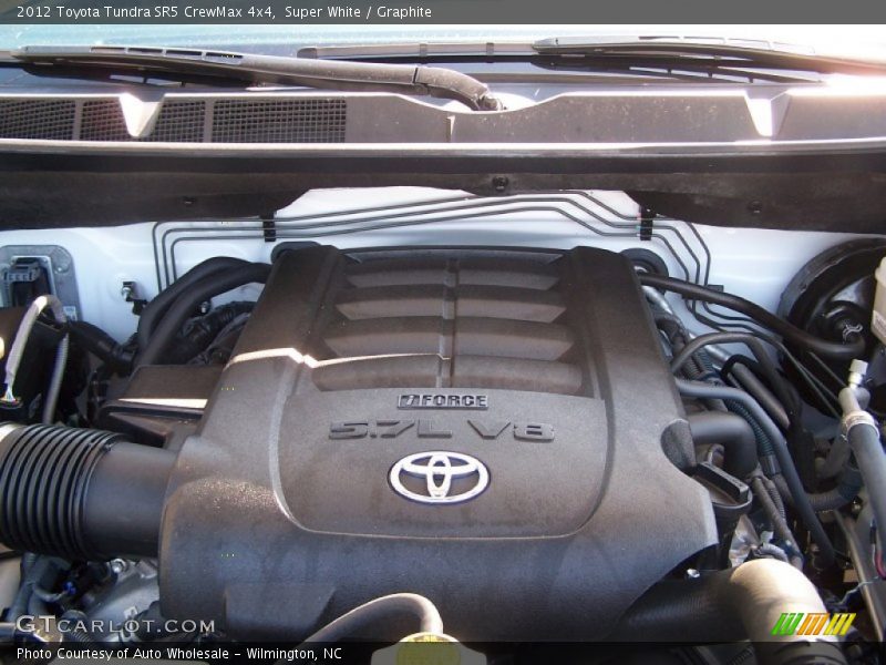 Super White / Graphite 2012 Toyota Tundra SR5 CrewMax 4x4
