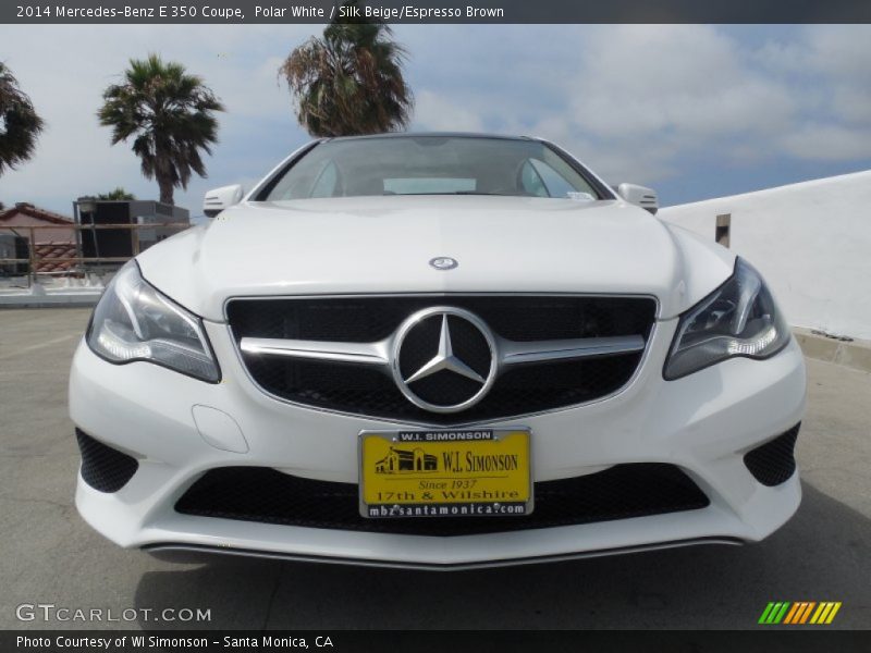 Polar White / Silk Beige/Espresso Brown 2014 Mercedes-Benz E 350 Coupe