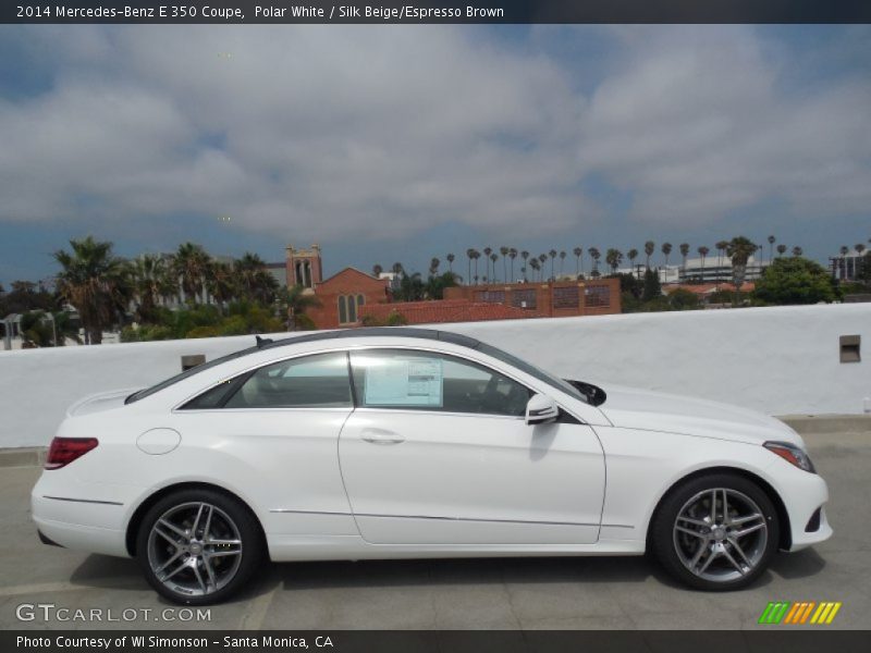 Polar White / Silk Beige/Espresso Brown 2014 Mercedes-Benz E 350 Coupe